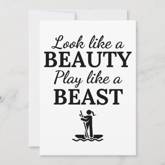 Paddleboard: Look like a beauty play like a beast. カード (正面)