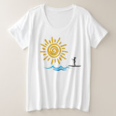 Paddleboard Tee プラスサイズTシャツ (デザイン正面)