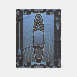 Paddleboarderを立てて下さい フリースブランケット