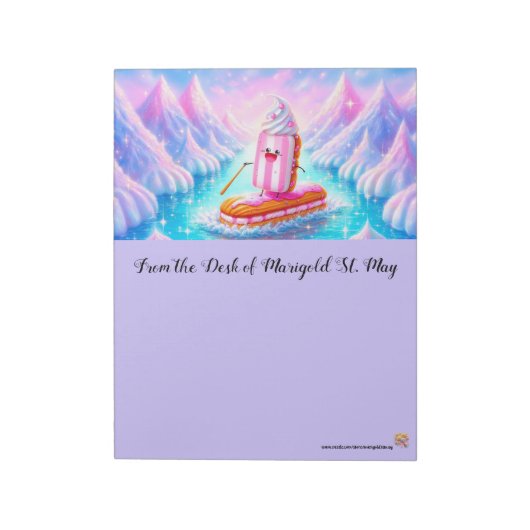 Paddleboarding Pastries ノートパッド (回転)