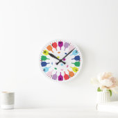 Paddlepalooza O’Clock ピックルボール ラウンド壁時計 (ホーム)