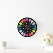 Paddlepalooza O’Clock Pickleball ラウンド壁時計 (ホーム)