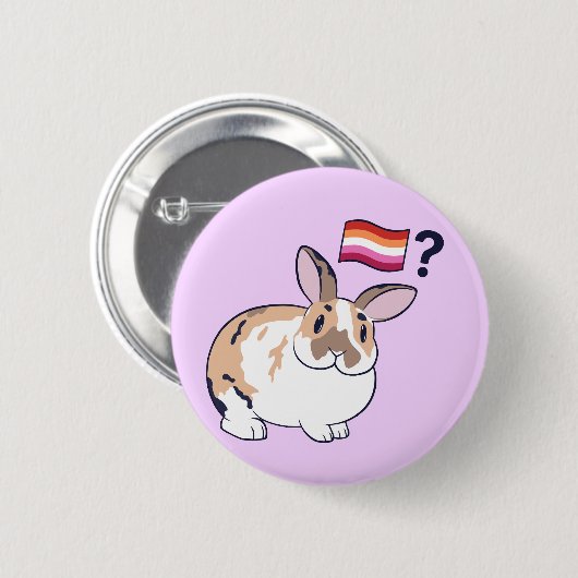 Paddy Pride Badge (Lesbian) 缶バッジ (正面&裏面)