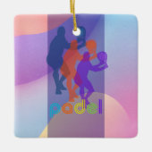 PADEL オブジェ – VIBRANT STYLE 彼氏・旦那さんへ鮮やかな贈り物 セラミックオーナメント (正面)