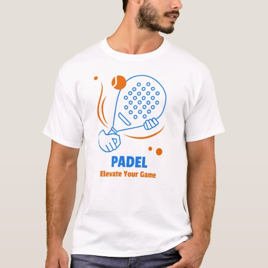 Padel：ゲームを昇格する Tシャツ (正面)