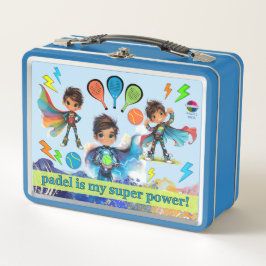 PADEL ランチボックス - 青いPADEL BOYS SUPERHEROES