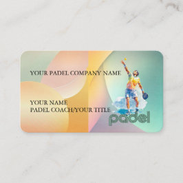 Padel Business Card - Vibrant Padel Style-1 名刺
