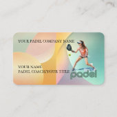 Padel Business Card - Vibrant Padel Style 3 名刺 (正面)