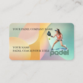 Padel Business Card - Vibrant Padel Style 3 名刺