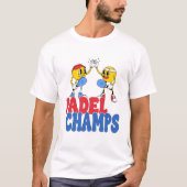 Padel Champs | Retro Cartoon Sports High 5 T-Shirt Tシャツ (正面)