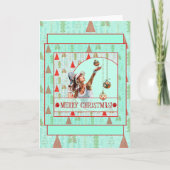 Padel Christmas Card – Padel Retro Christmas カード (正面)