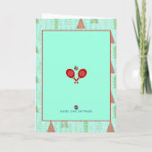 Padel Christmas Card – Padel Retro Christmas カード (裏面)