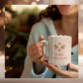 Padel Christmas Mug - A Festive Padel Motif ツートーンマグカップ