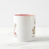 Padel Christmas Mug – A Holiday Padel Angel ツートーンマグカップ (中央)