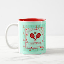 Padel Christmas Mug – A Padel Retro Christmas