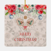 Padel Christmas Ornament – A Festive Padel Motif セラミックオーナメント (裏面)