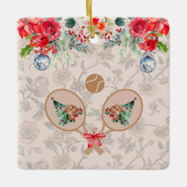 Padel Christmas Ornament – A Festive Padel Motif セラミックオーナメント