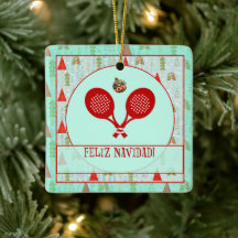 Padel Christmas Ornament – A Padel Retro Christmas