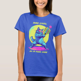 🐈‍⬛Padel CLAWS OUT. GAME ON Tシャツ