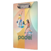 Padel Clipboard – Vibrant Padel Style クリップボード (左)