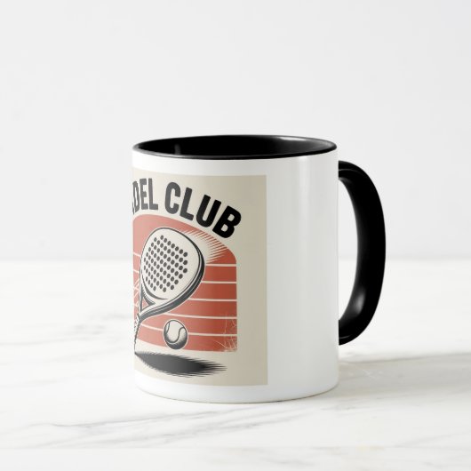 Padel club Mug マグカップ (正面右)