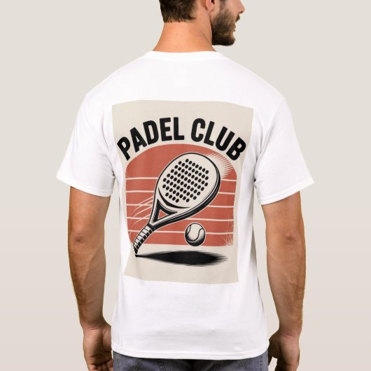 Padel club, Padel Tennis T-Shirt Tシャツ (裏面)