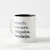 Padel Coffee Mug-Personalize Word Vibes Black-Grey ツートーンマグカップ (正面左)