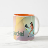 Padel Coffee Mug: Vibrant Style Collection Vol.1 ツートーンマグカップ (正面右)