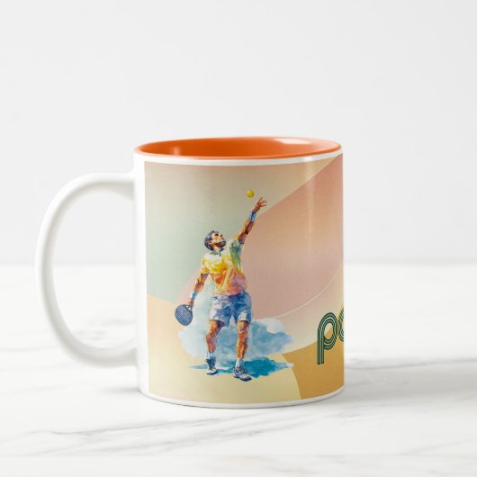Padel Coffee Mug: Vibrant Style Collection Vol.1 ツートーンマグカップ (左)