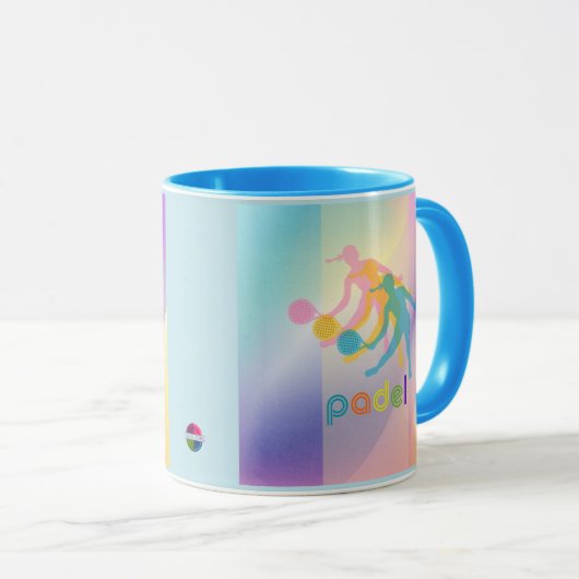 PADEL COFFEE MUG– VIBRANT STYLE for HER BRIGHTS マグカップ (正面右)