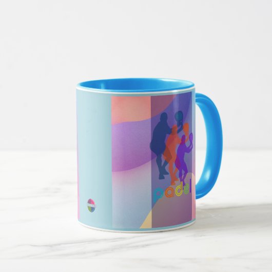 PADEL COFFEE MUG– VIBRANT STYLE for HIM BRIGHTS マグカップ (正面右)