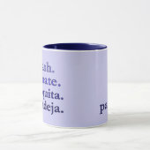 PADEL COFFEE MUG – WORD VIBES LILAC & PURPLES マグカップ (中央)