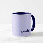 PADEL COFFEE MUG – WORD VIBES LILAC & PURPLES マグカップ (正面右)