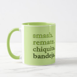 PADEL COFFEE MUG – WORD VIBES – LIME GREEN マグカップ