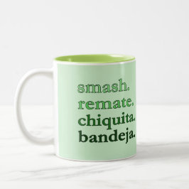 PADEL COFFEE MUG – WORD VIBES - MATCHA GREEN ツートーンマグカップ
