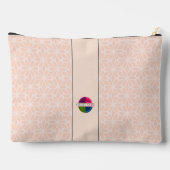 Padel Cosmetic Bag - Social Club Beige Black アクセサリーポーチ (裏面)