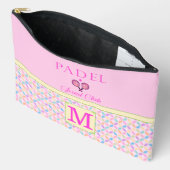 Padel Cosmetic Bag - Social Club Brights & Pink アクセサリーポーチ (見開き)