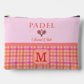 Padel Cosmetic Bag - Social Club Gingham Brights アクセサリーポーチ (正面)
