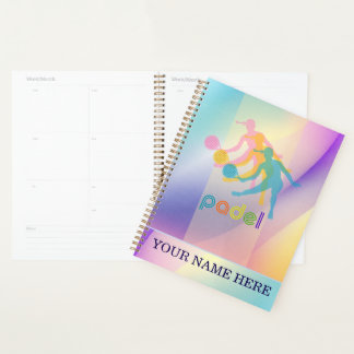 Padel Day Planner – Vibrant Hues for Her プランナー手帳