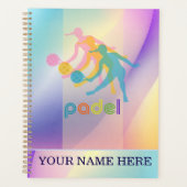 Padel Day Planner – Vibrant Hues for Her プランナー手帳 (正面)