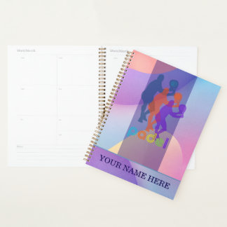 Padel Day Planner – Vibrant Hues for Him プランナー手帳