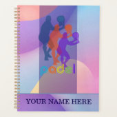 Padel Day Planner – Vibrant Hues for Him プランナー手帳 (正面)