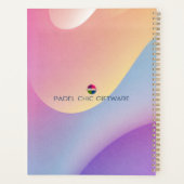 Padel Day Planner – Vibrant Hues for Him プランナー手帳 (裏面)
