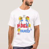 Padel Family | Retro Cartoon T-Shirt Tシャツ (正面)