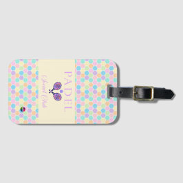 Padel Luggage Tag - Social Club Brights & Lilac ラゲッジタグ