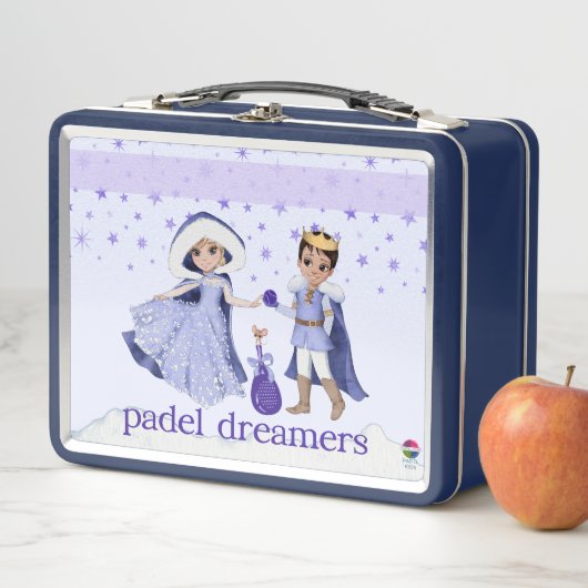PADEL LUNCHBOX – LOVELY PADEL PRINCESS & PRINCE    メタルランチボックス (インサイチュ)