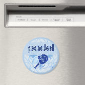 Padel Magnet – Spanish Tile Vibes in Blue マグネット (インサイチュ (食洗機))