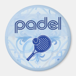 Padel Magnet – Spanish Tile Vibes in Blue マグネット