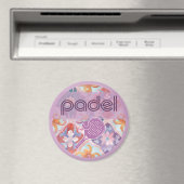 Padel Magnet – Spanish Tile Vibes in Purple マグネット (インサイチュ (食洗機))