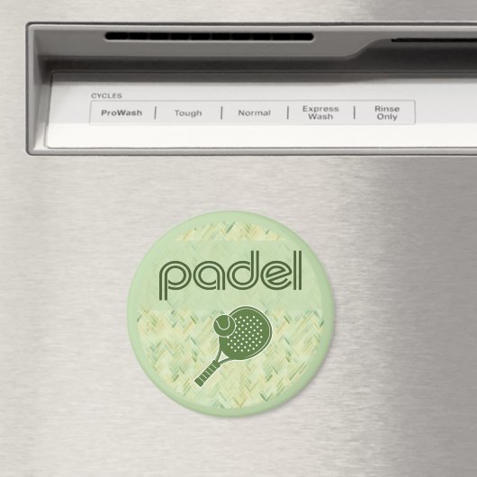 Padel Magnet – Spanish Tile Vibes Matcha Green マグネット (インサイチュ (食洗機))